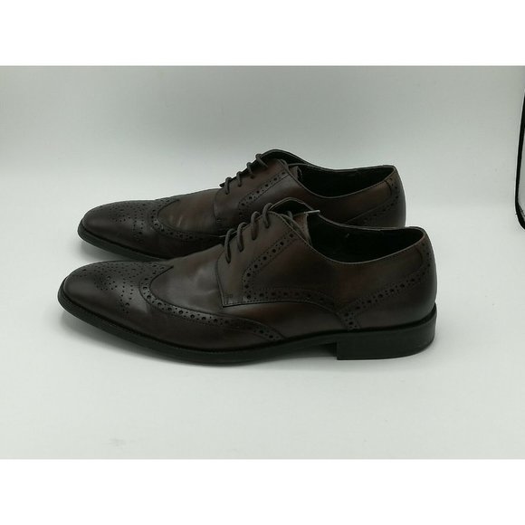 John White England Dawson Brown Leather Wingtip Oxford Dress Shoes 46 Men’s 12 main image 13